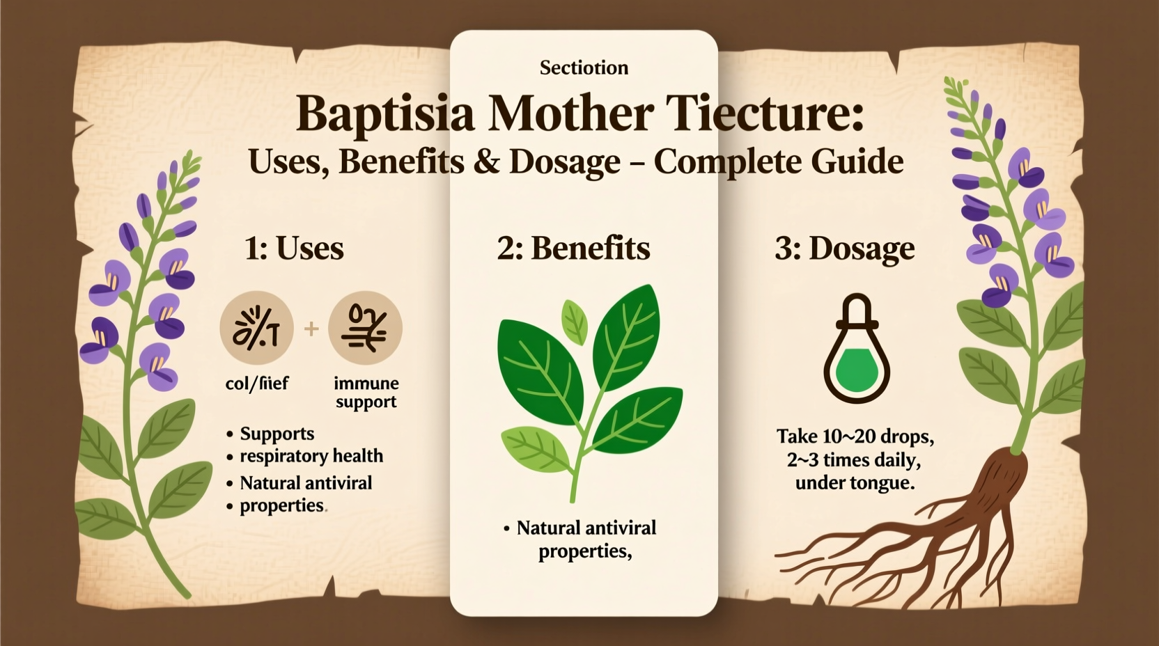 Baptisia Mother Tincture Uses, Benefits, Dosage Complete Guide