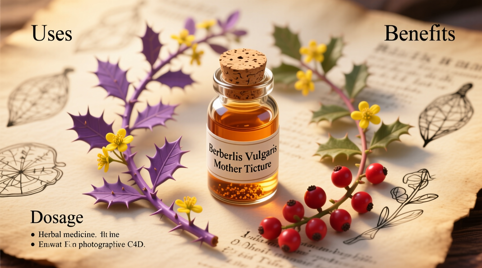 Berberis Vulgaris Mother Tincture: Uses, Benefits, Dosage.